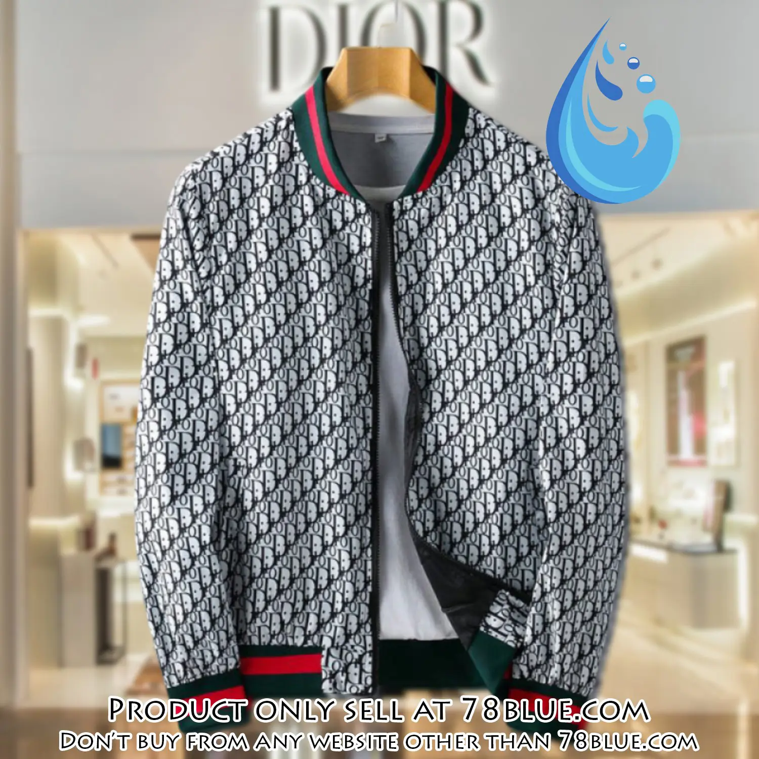Dior luxury brand varsity zipper jacket vst1032 78b1945464